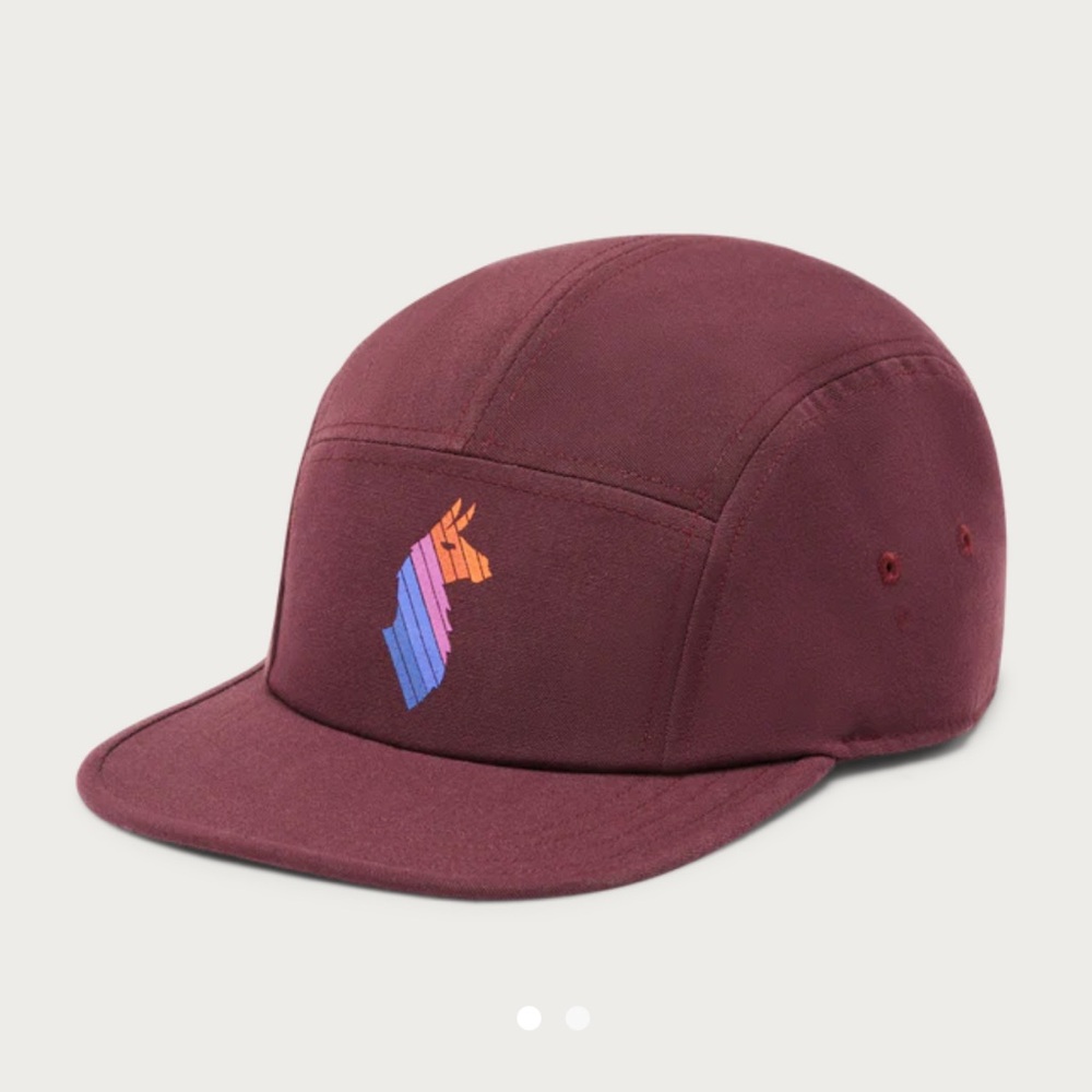 Cotopaxi Burgundy Hat with Multicolor Logo